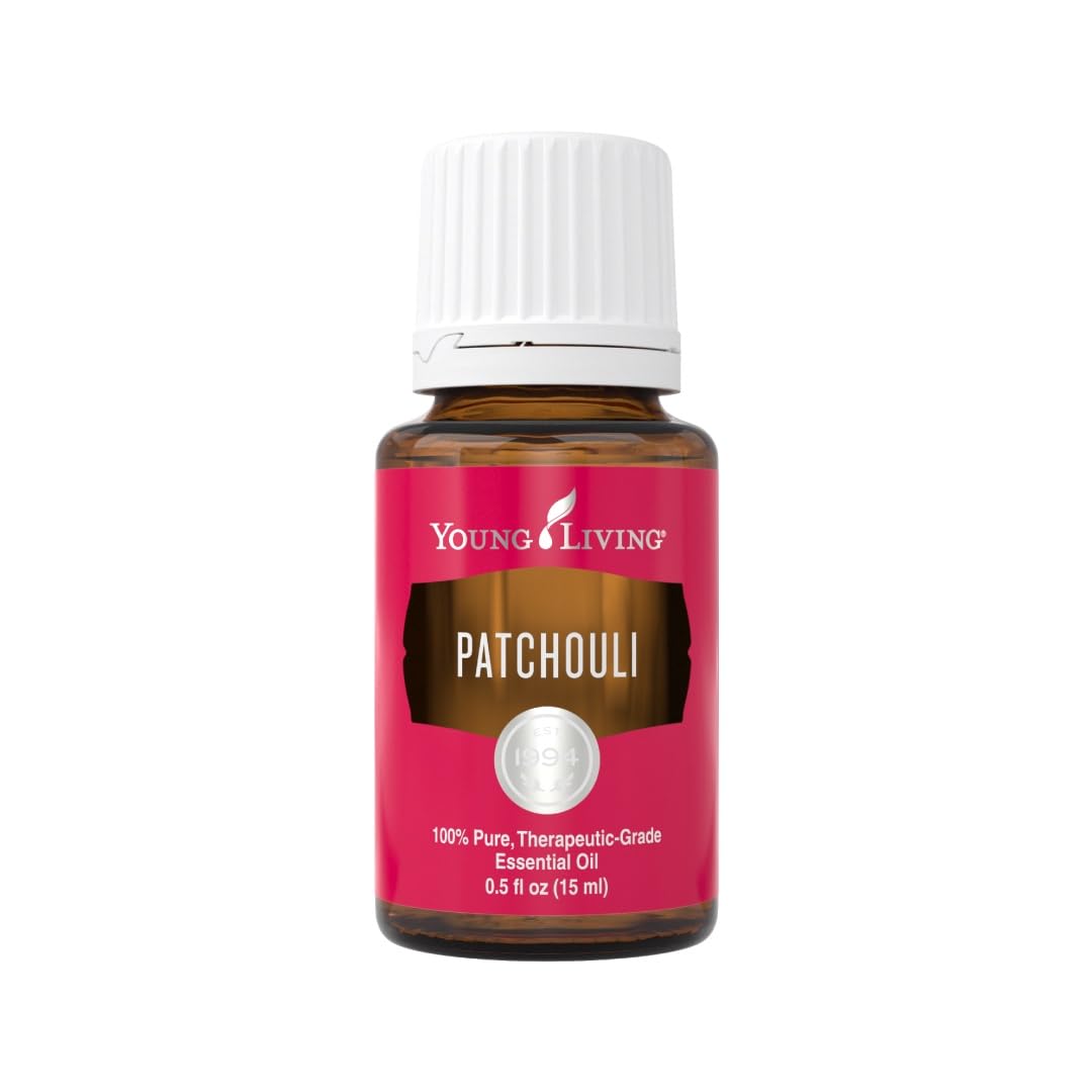 Young Living Patchouli Essential Oil - 15ml - Premium Grade for Dry Skin Care, Aromatherapy & Relaxation - Moisturizes Skin, Reduces Blemishes - Perfect for Diffusers, Massage & DIY Beauty Products