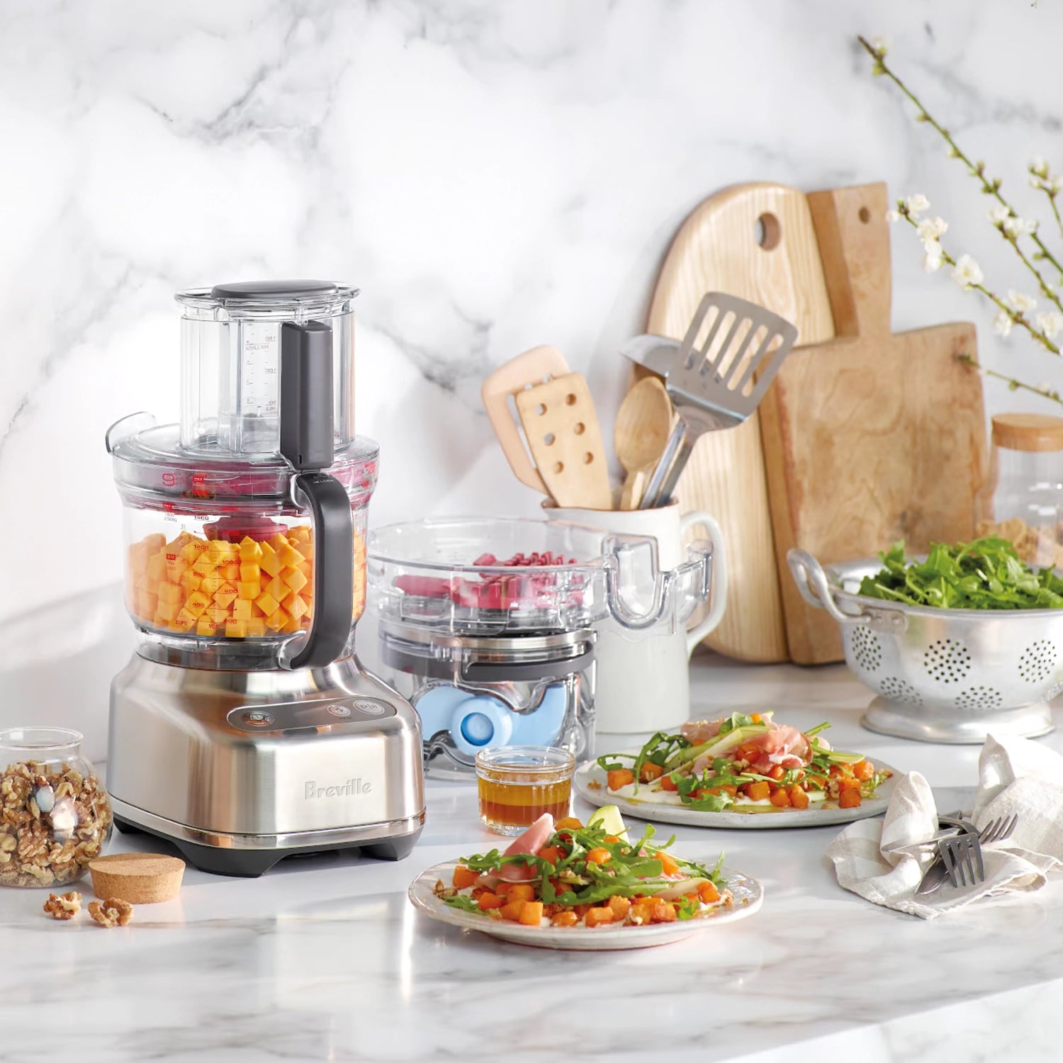 Breville Paradice 9-Cup Food Processor - BFP638BSS Stainless Steel | Perfect for Meal Prep, Dough Kneading & Vegetable Chopping | Compact Kitchen Appliance for Home Cooking