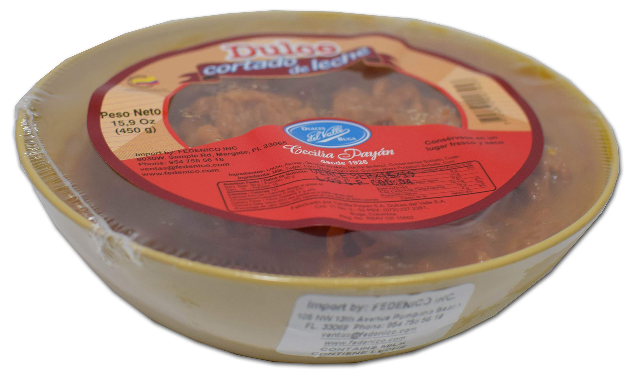 Dulce de Leche Cortado - Authentic Caramel Milk Curd (15.9 oz / 450g) - Perfect for Desserts, Baking & Latin American Cuisine