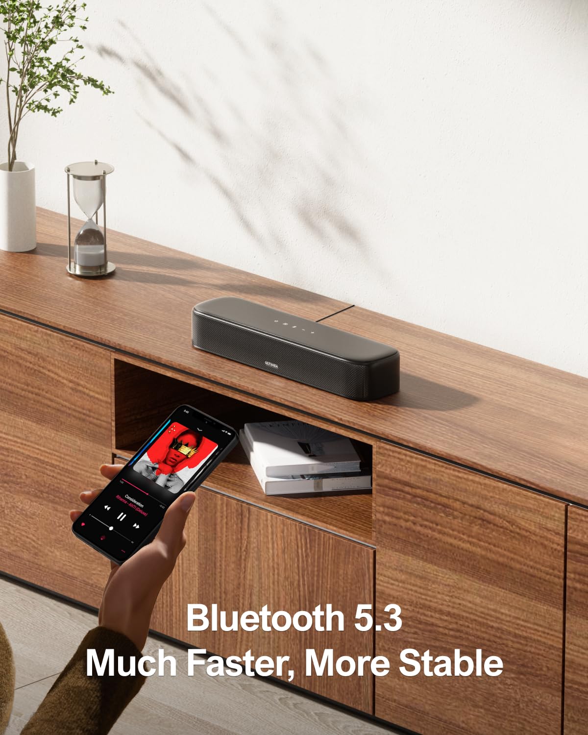 ULTIMEA Aura A30 5.1 Channel Sound Bar System with Virtual Surround Sound - 250W Peak Power, Wireless Subwoofer & 2 Rear Speakers for Smart TV - App Control, Optical/AUX/Bluetooth - Perfect for Home Theater, Movie Nights & Gaming