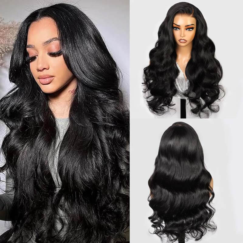 Eullair Body Wave Wigs 9x6 Parting Human Hair Lace Front Wigs - Glueless, Pre Plucked, Pre Cut, No Knots - Natural Look for Women | Perfect for Daily Wear, Parties & Special Occasions