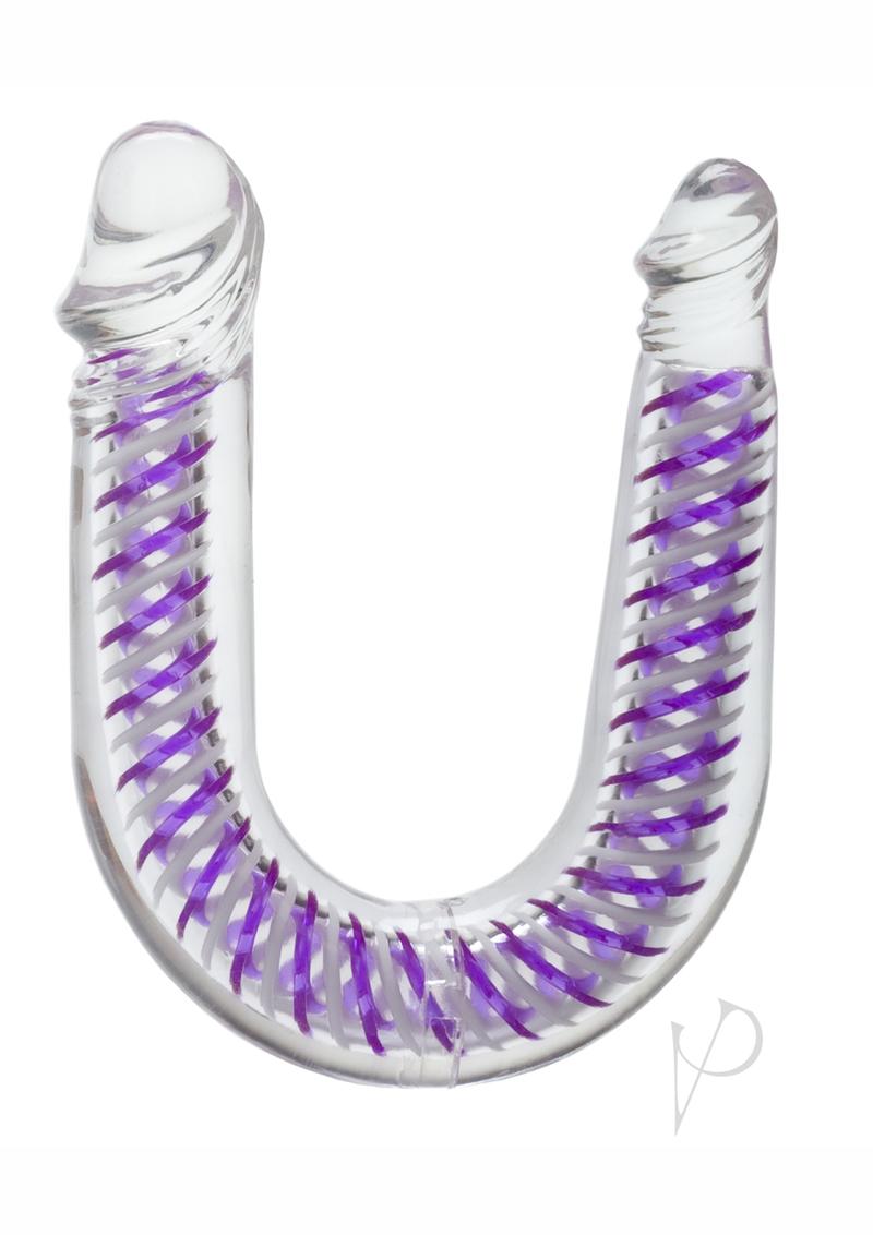 Art Deco AC/DC Double-Ended Dildo 12.25 Inch Purple - Perfect for Couples Play & Solo Use