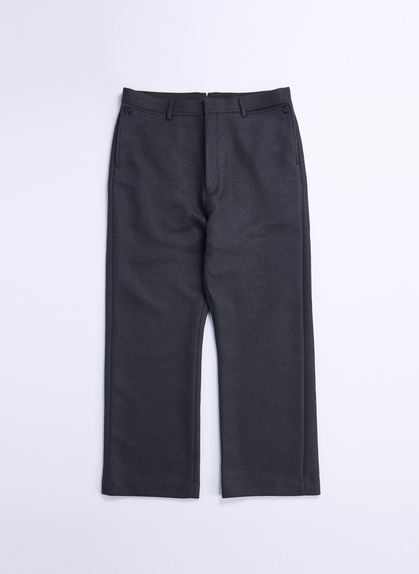 Premium Marzotto Wool Straight Full-Length Officer Pants for Men - Classic Dress Pants for Business, Office & Formal Occasions