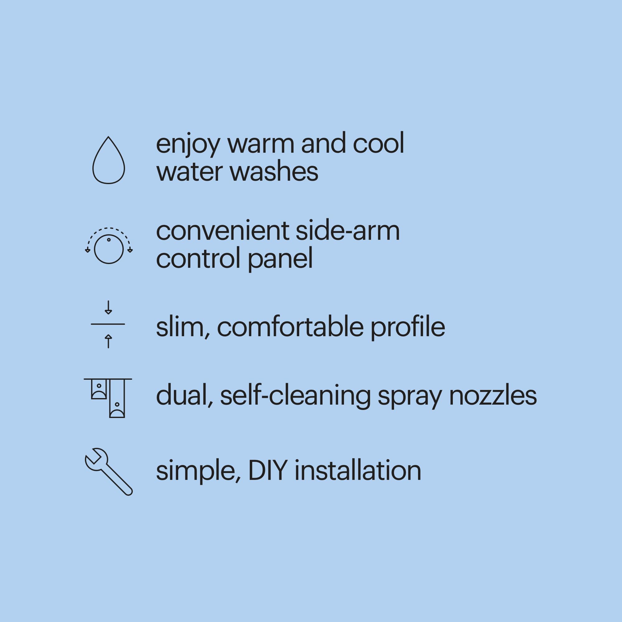 Brondell FreshSpa Comfort Plus Bidet Toilet Seat Attachment - Dual Temperature & Nozzle Control with Retractable Self-Cleaning Nozzles | Perfect for Bathroom Upgrade & Enhanced Personal Hygiene