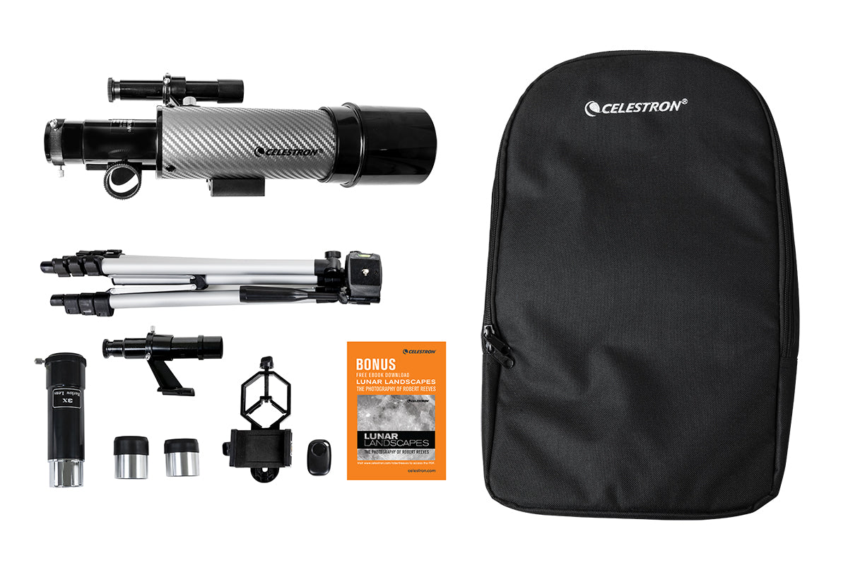 Travel Scope 60 DX Portable Telescope with Smartphone Adapter - Compact Astronomy Telescope for Adults & Kids, Perfect for Stargazing, Bird Watching & Outdoor Adventures