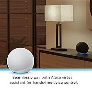 Echo Pop Smart Speaker with Globe Electric Smart Color Bulb - Voice Control, Alexa Enabled, Multi-Room Audio for Home & Office