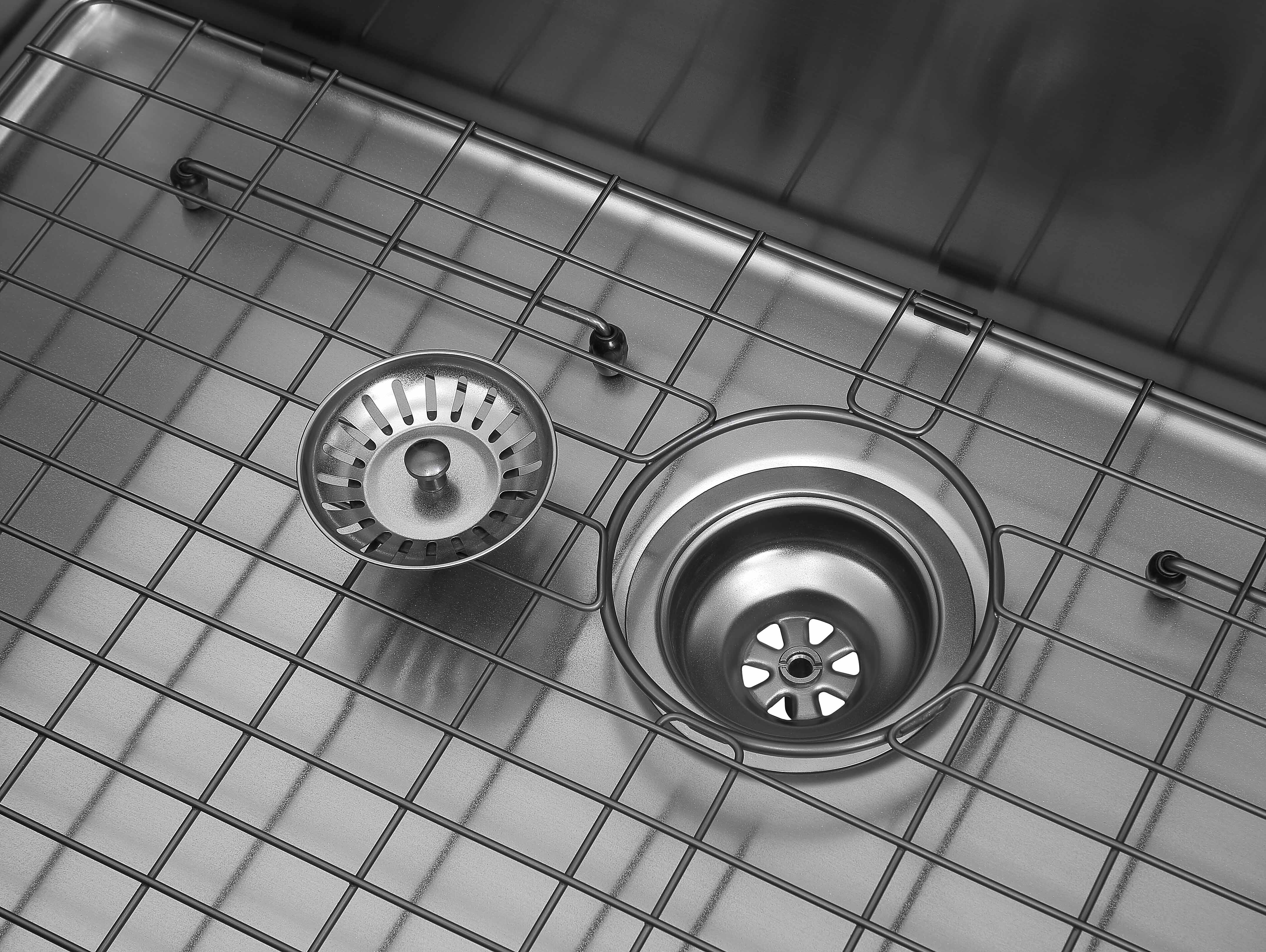 Prestige Series 30-Inch Undermount Single Bowl Stainless Steel Kitchen Sink with Grid & Strainer - Gunmetal PVD Nano Coating for Modern Kitchens & Restaurant Use