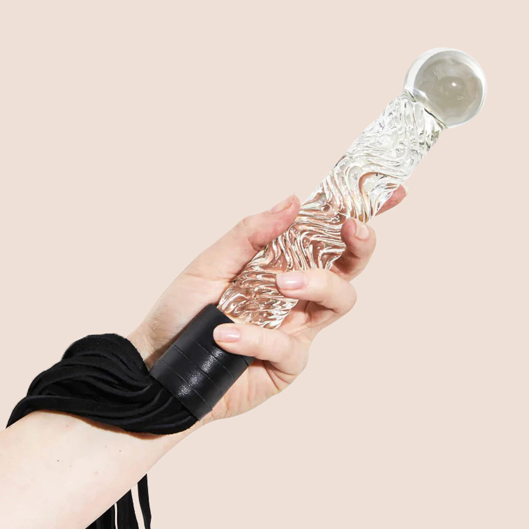 Icicles No. 38 - Elegant Glass & Leather Jewelry for Women | Perfect for Parties, Weddings & Special Occasions