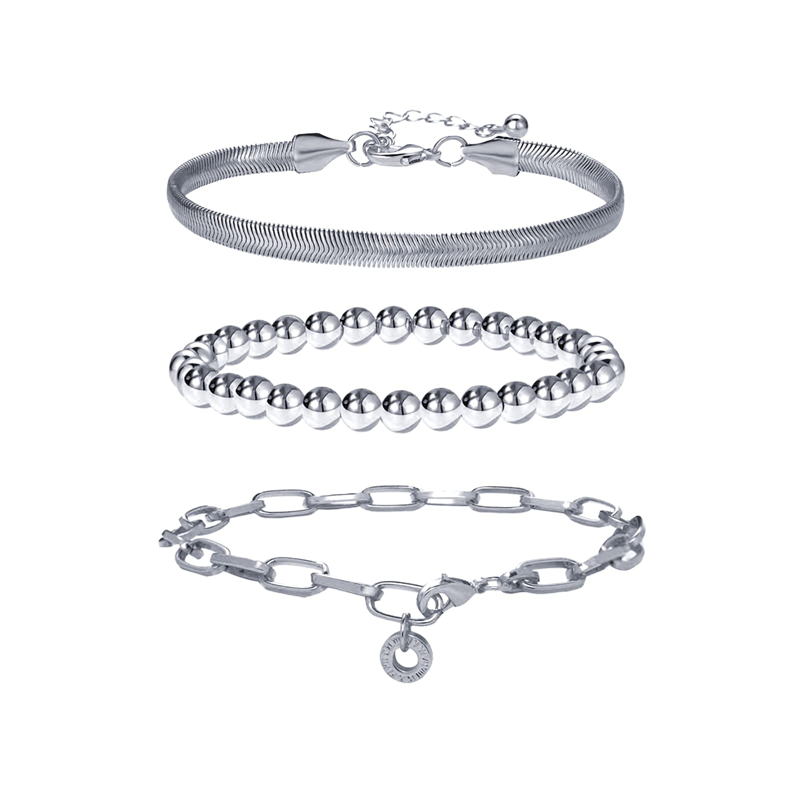 9 PCS Gold Chain Bracelets Set for Women - Elegant Layered Bracelet Stack for Daily Wear, Party & Gift Giving