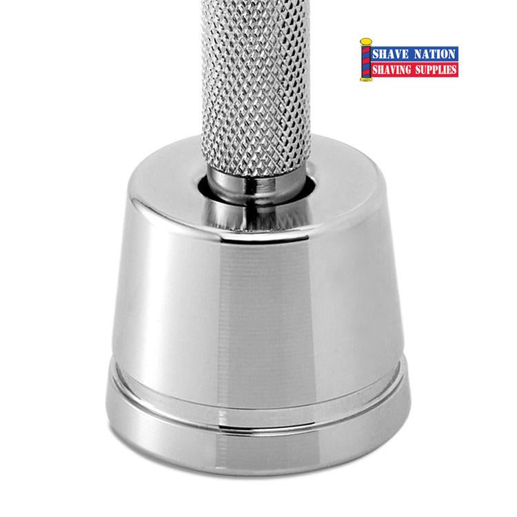 Rockwell Inkwell Stand - Elegant White Chrome Pen Holder for Calligraphy & Fountain Pens | Perfect for Office, Home Desk, and Gift Giving