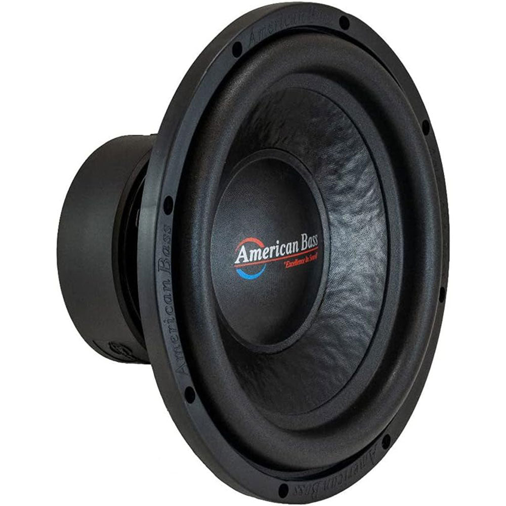 American Bass XO1244 600W 12 Inch XO Series Dual 4 Ohm Car Subwoofer - High Power Bass for Car Audio Systems & Custom Installations