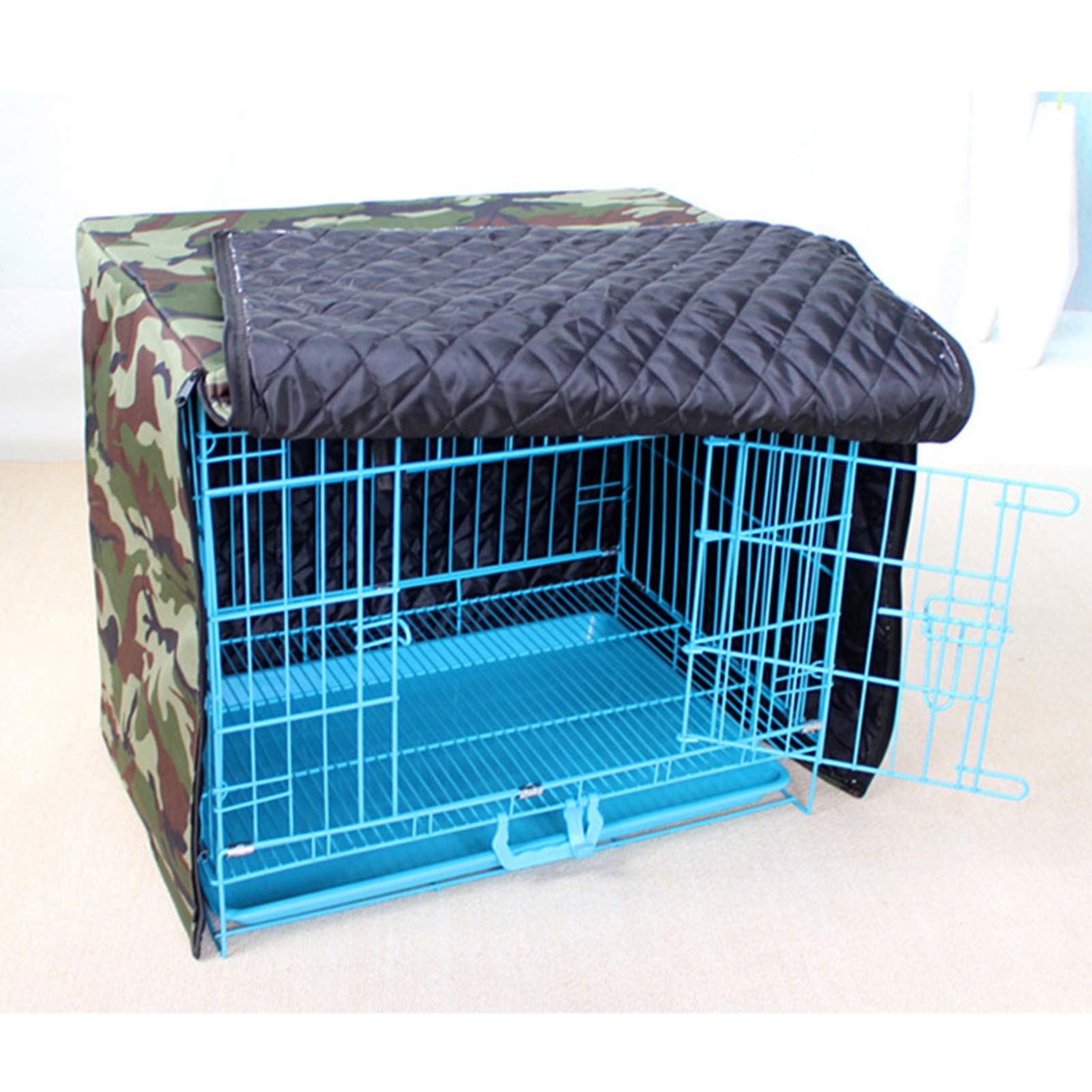 Waterproof Dog Crate Cover for Wire Crates - XXL Outdoor Pet Kennel Cover with Easy On/Off & Adjustable Fit - Perfect for Travel, Camping & Home Use