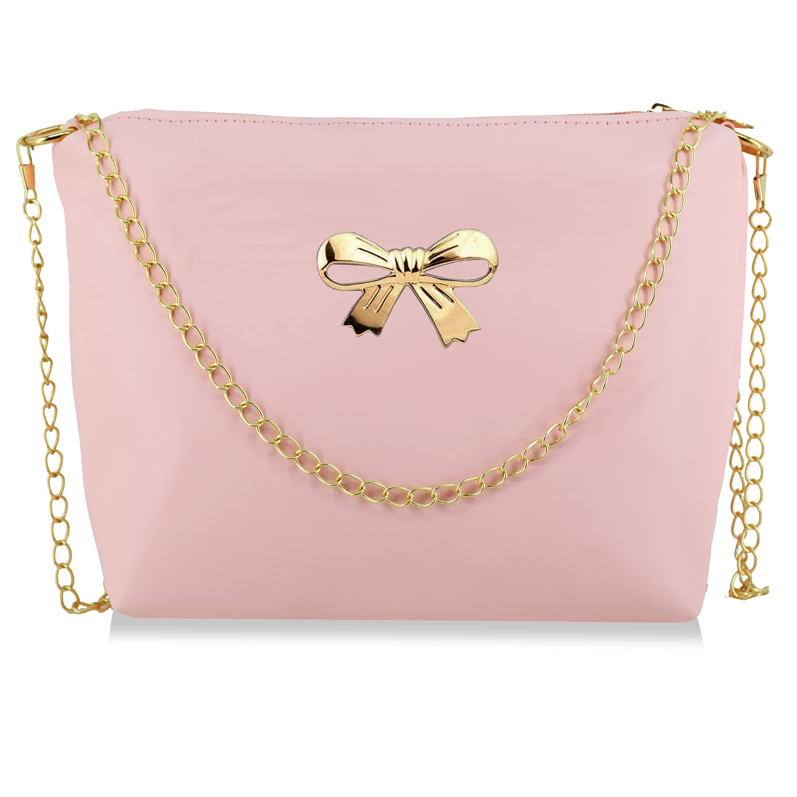 Crown Villa Pink Women & Girls Sling Bag - Fashion Crossbody Purse for Daily Use, Travel & Shopping (CROWN6)