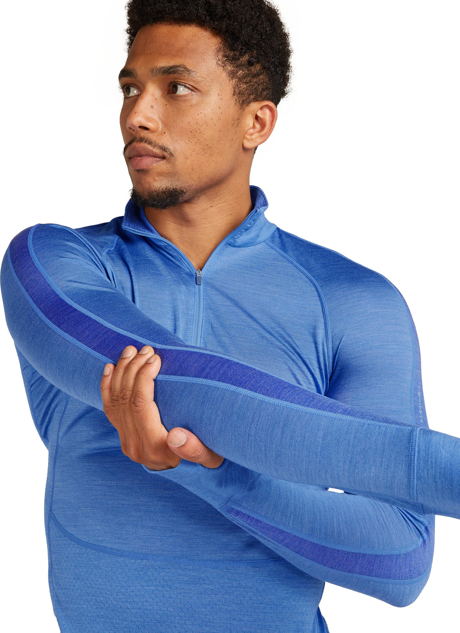 125 ZoneKnit Merino Blend Long Sleeve Half Zip Thermal Top for Men - Warm Base Layer for Hiking, Skiing & Outdoor Activities