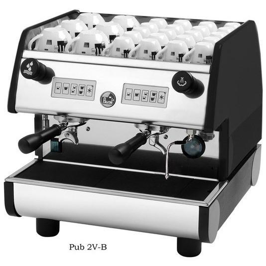 La Pavoni 2 Group Volumetric Commercial Espresso Machine PUB 2V B - Professional Coffee Bar Equipment for Cafes, Restaurants & Coffee Shops