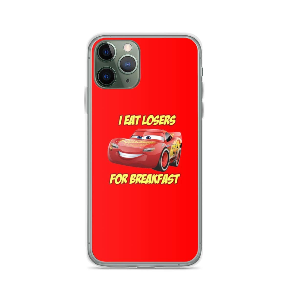 Lightning McQueen Cars Phone Case - Compatible with iPhone 14/13/12/11/X/Xs/Xr/8/7/6/6s Plus/Mini/Pro/Max & Galaxy Note/S9/S10/S20 Ultra Plus - Clear Protective Cover - Perfect for Disney Pixar Fans & Movie Lovers