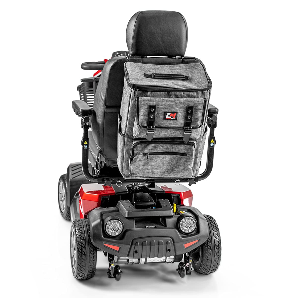 3 in 1 Designer Backrest Bag for Mobility Scooters - Storage Organizer with Pockets for Seniors & Disabled (Ideal for Shopping, Travel & Daily Use)