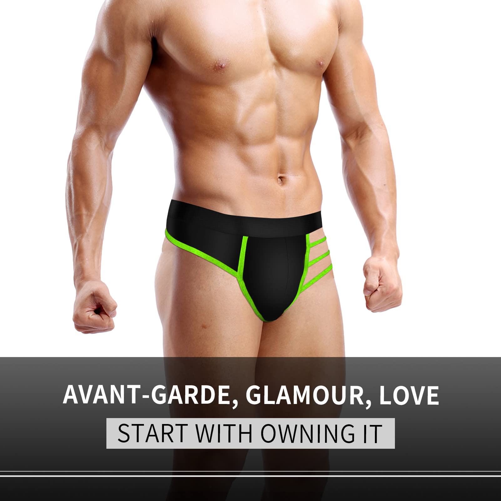 JEERLEEP Men's Sexy Lingerie Thongs G-String Underwear for Men - Comfortable & Breathable Low-Rise Underwear for Sensual Wear, Intimate Moments & Special Occasions