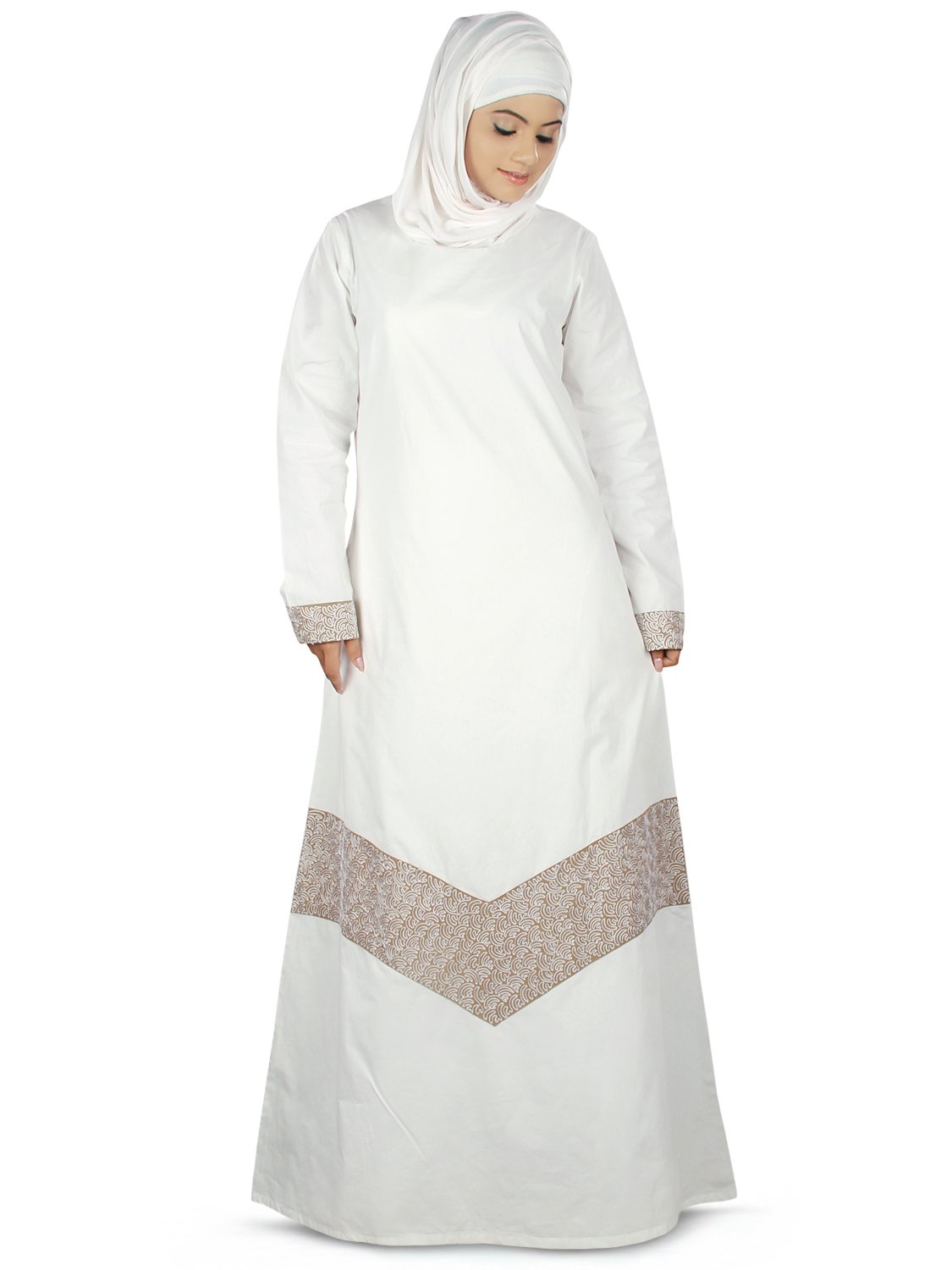 Women's Samaira Hajj Prayer Abaya - Premium White Islamic Dress for Muslim Women | Perfect for Hajj, Umrah, Eid & Daily Prayers