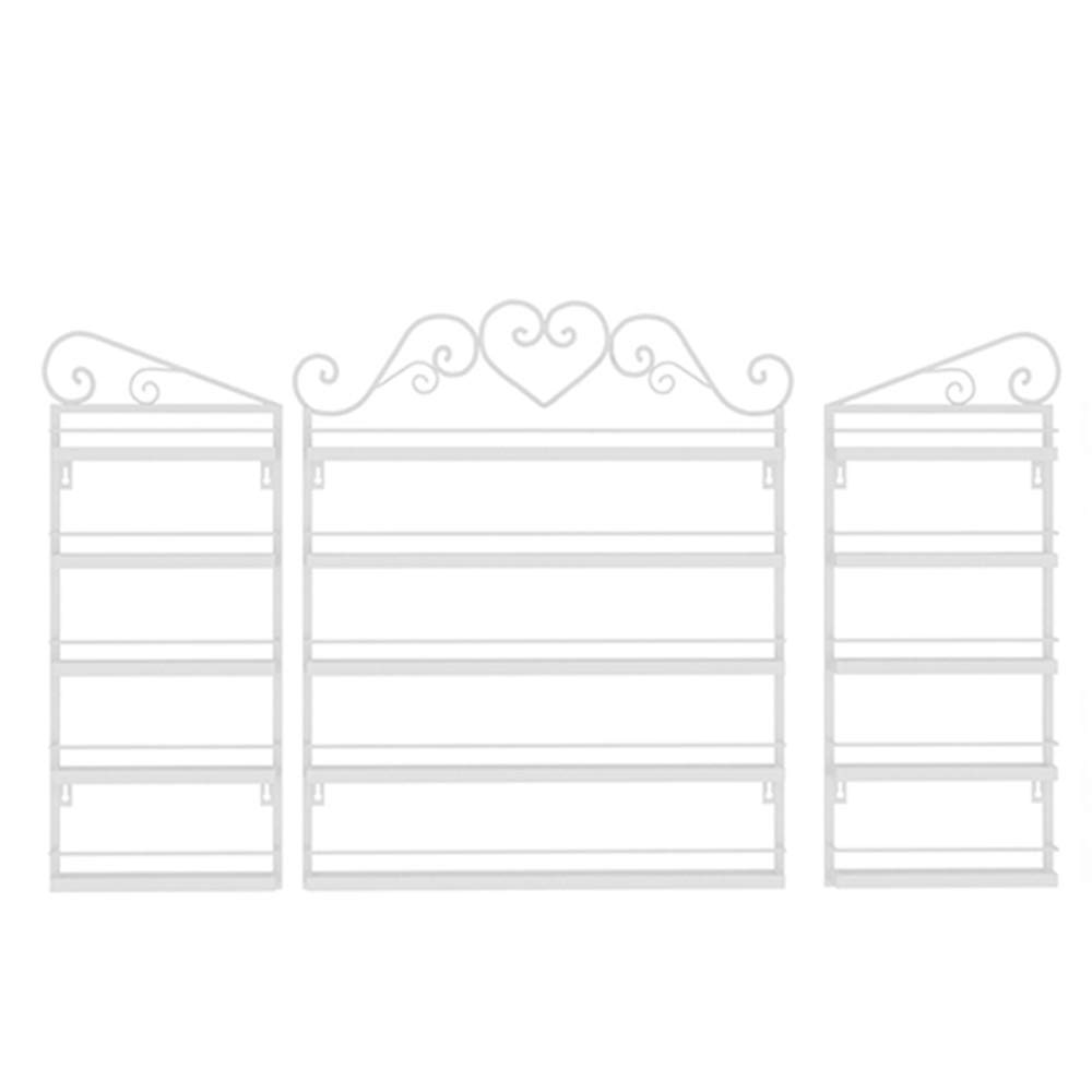 Wall-Mounted Nail Polish Organizer - Metal Display Rack for Nail Salon, Retail Store & Cosmetics Shop - Holds Lipsticks & Perfumes - Perfect for Salon Organization & Retail Product Display