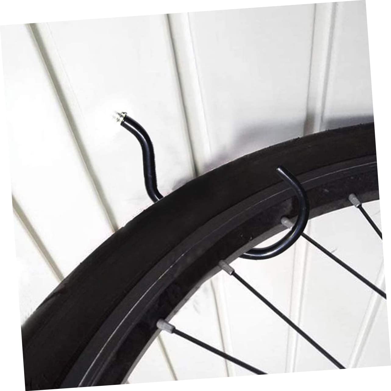Foldable Bike Hooks - 2 Pack Heavy Duty Steel Wall Mount for Bicycle Storage & Clothes Hanging | Space Saving Solution for Garage, Bedroom & Apartment Organization