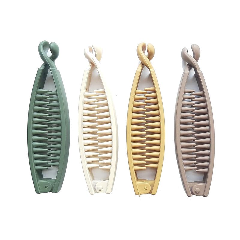 CHRONEX 3-Piece Hollow Shark Hair Claw Clips - Metal Ponytail Holders & Hair Accessories for Women | Strong Grip Hair Clutchers for Thick Hair | Perfect for Workouts, Office, and Everyday Styling