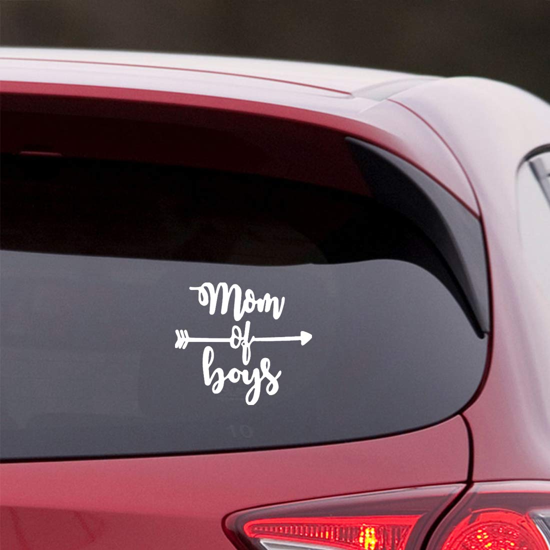 Premium Waterproof Vinyl Decal Stickers (Set of 2) - White Boys Design for Laptop, Phone, Helmet, Car Window & Home Decor | Durable Decals for Moms, Kids Rooms, School Supplies & DIY Projects