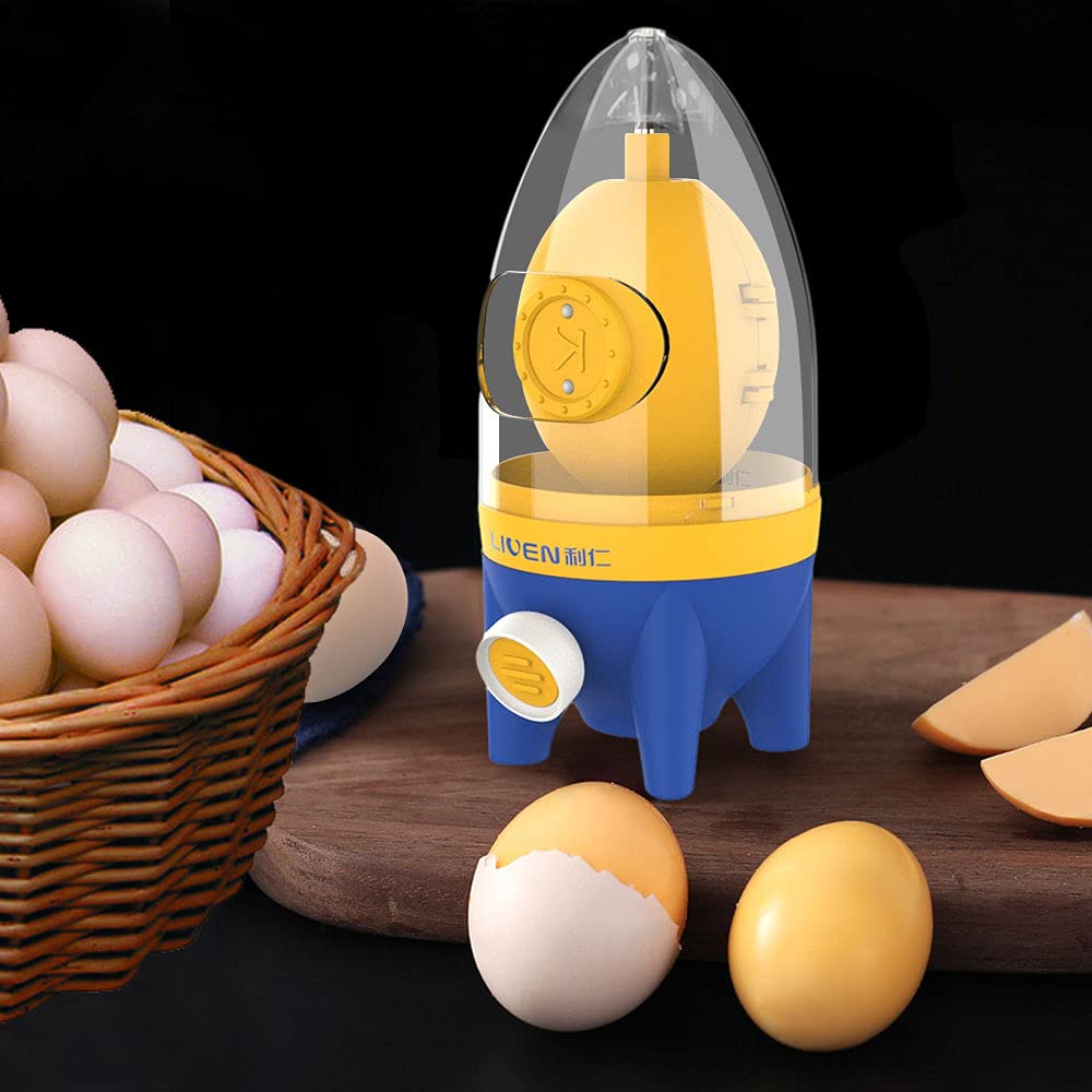 Golden Egg Maker - Manual Egg Puller & Scrambler, Portable Silicone Yolk Mixer with Drawstring for Perfectly Mixed Eggs - Ideal for Breakfast, Baking & Cooking at Home