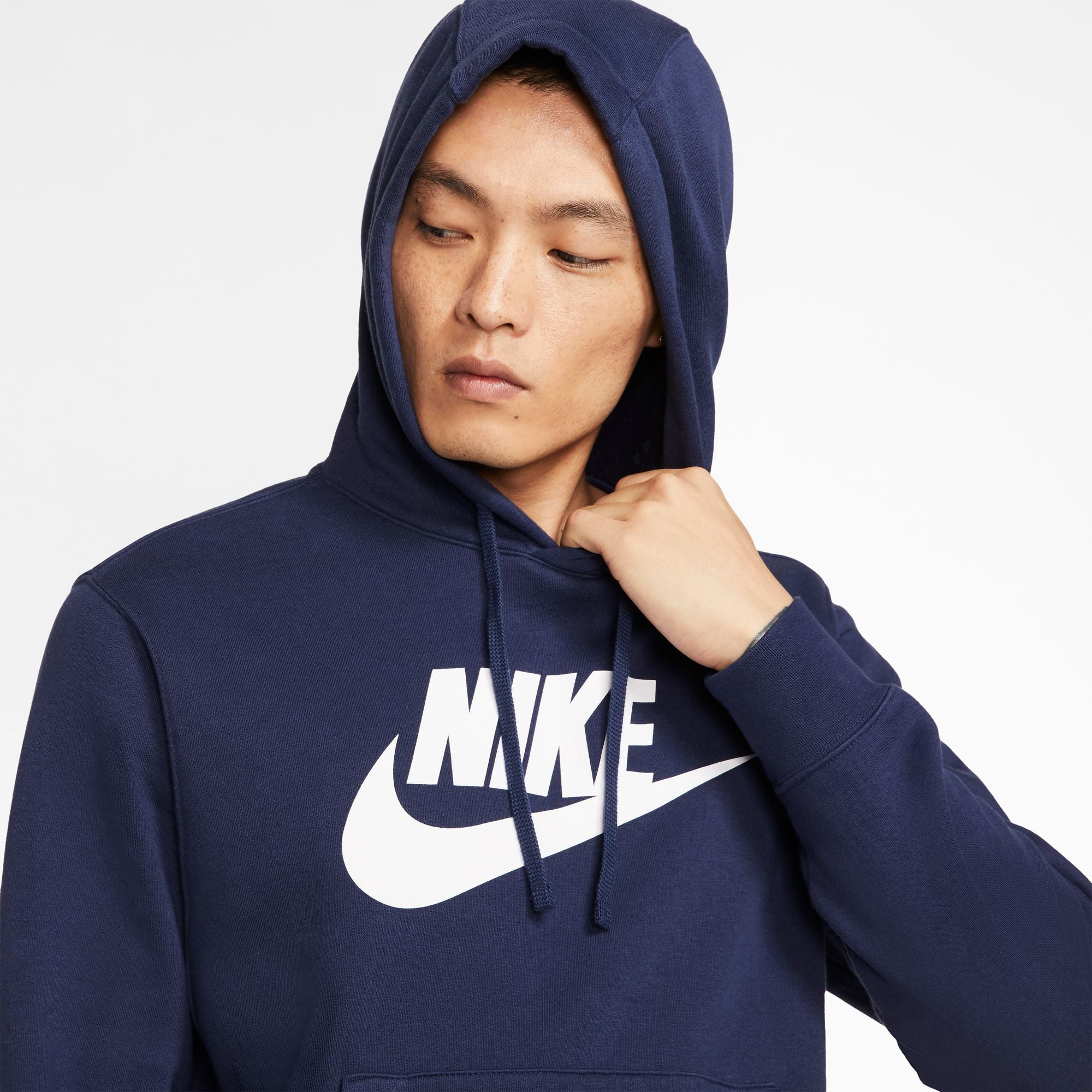 Men's Nike Graphic Pullover Hoodie - Comfortable Cotton Sweatshirt for Casual Wear, Gym & Outdoor Activities | Trendy Streetwear Style for Men