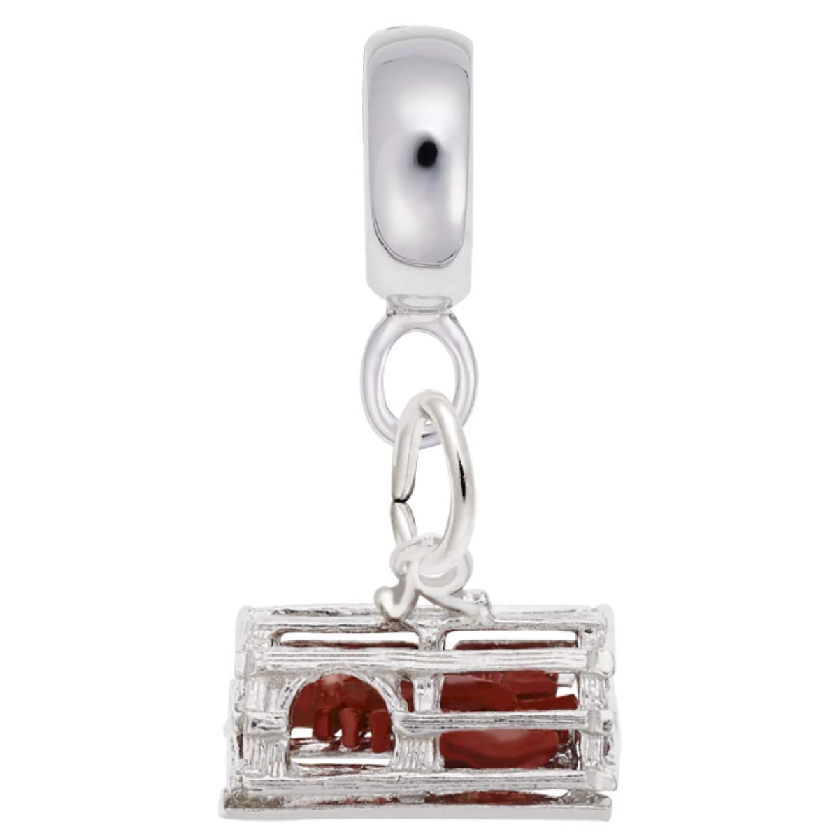 Lobster Trap Charm Dangle Beads for Jewelry Making - DIY Bracelet & Necklace Charms - Perfect for Beach Theme Jewelry, Nautical Accessories, and Summer Fashion