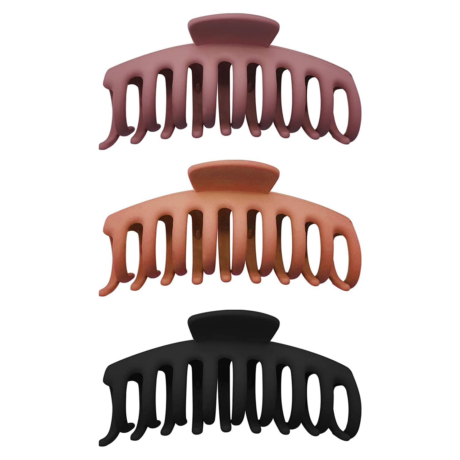ALIBA COLLECTION Large Hair Claw Clips for Women - Strong Hold Hair Accessories (Multicolor) - Perfect for Updos, Ponytails & Everyday Hairstyles