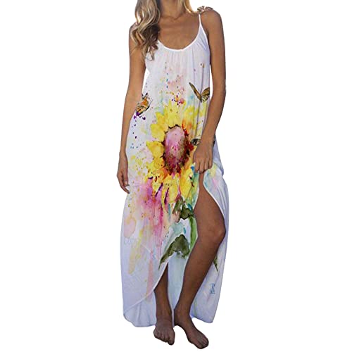 Women's Summer Casual Sleeveless V-Neck A-Line Dress - Sexy Comfortable Beach Dress for Women | Perfect for Vacations, Pool Parties & Summer Outings