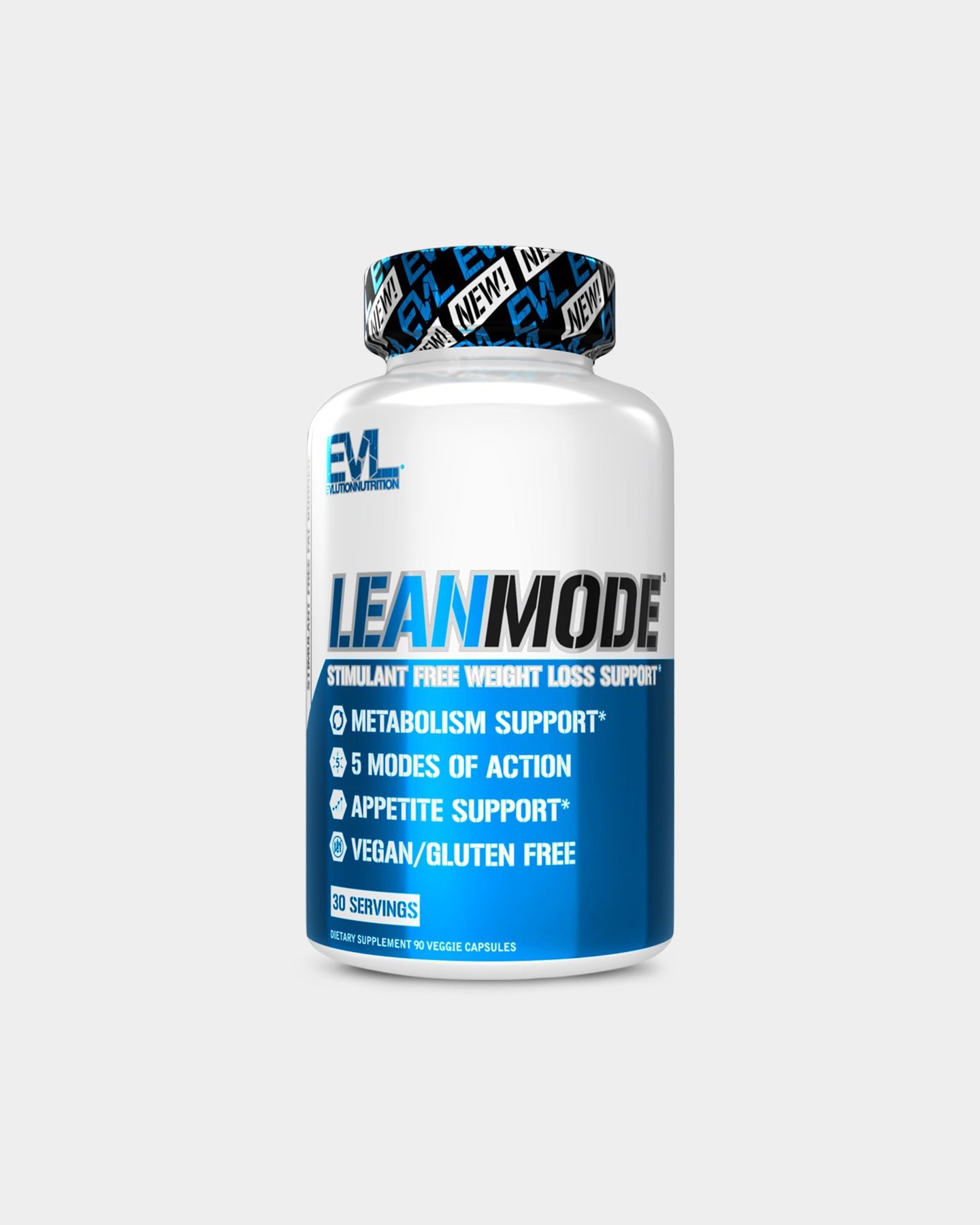 EVLUTION NUTRITION LeanMode Weight Loss Support Capsules - Fat Burner & Metabolism Booster for Women & Men - Natural Appetite Suppressant for Effective Weight Management - Perfect for Gym, Workout & Daily Energy Support