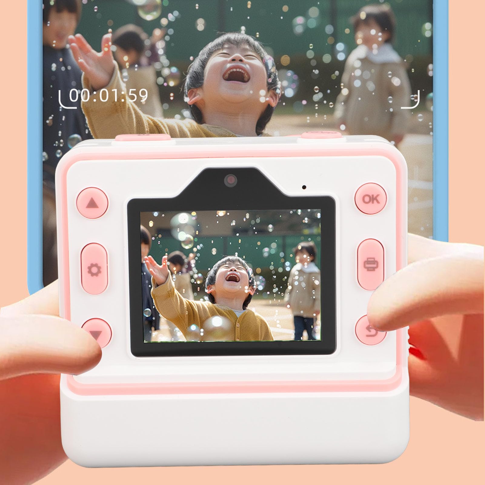 Kids Instant Print Camera - 1080P HD 48MP Digital Camera with 2.4