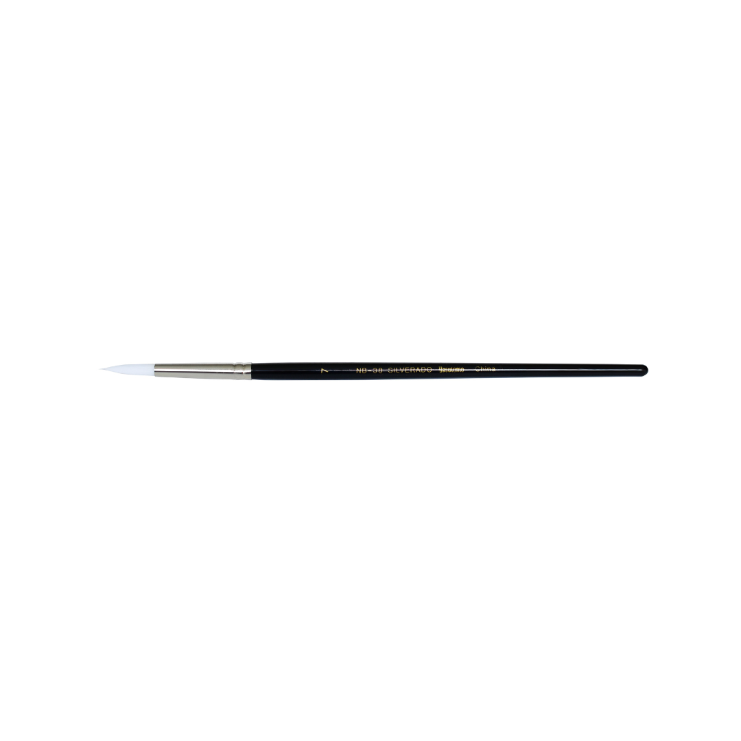 Silverado White Nylon Brush - Size 7 (11/64