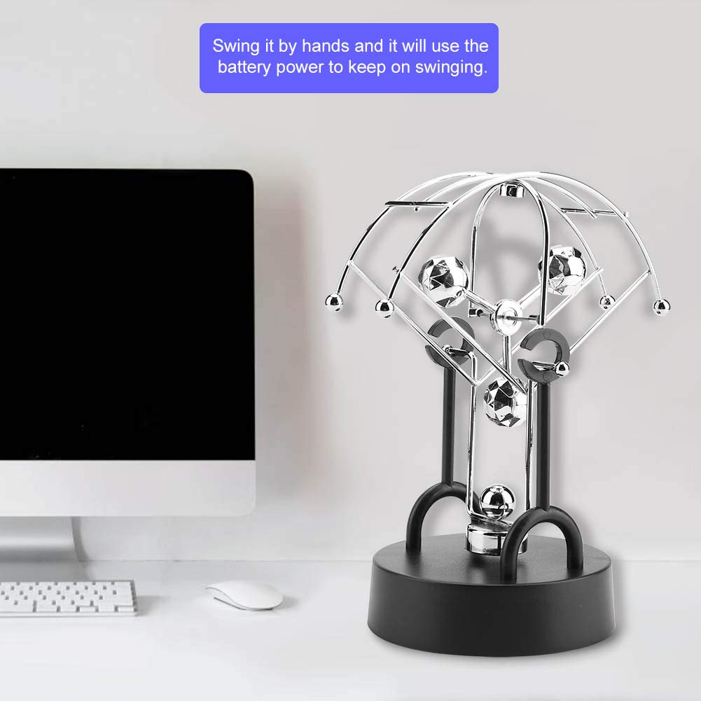 Wal Front Desk Toy - Electronic Swinging Shake Wiggle Device for Stress Relief, Perpetual Motion Decor for Home & Office Desk Table (#B102) - Perfect for Anxiety Relief, Focus Aid & Fun Desk Accessory