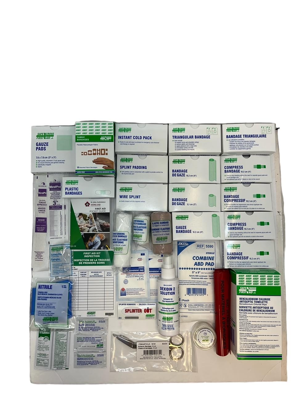 Ontario Deluxe 36-Unit Plastic First Aid Kit - Compact & Portable for Home, Office, Car, and Outdoor Emergencies