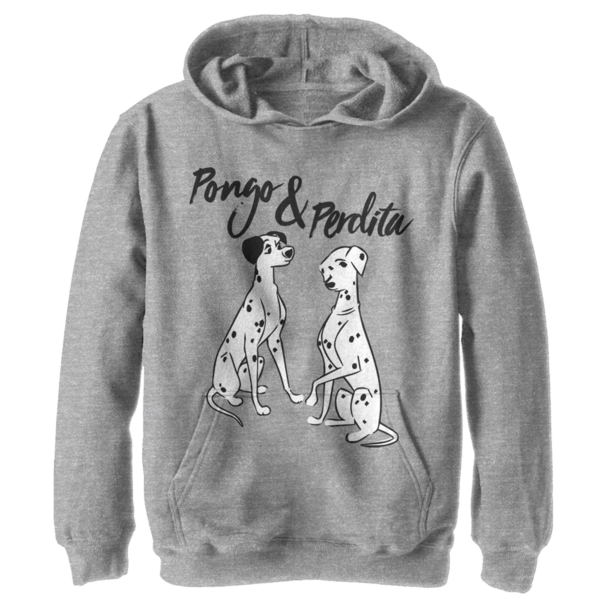 Disney 101 Dalmatians Pongo and Perdita Kids' Hoodie - Soft Fleece Pullover for Boys & Girls - Perfect for Halloween, Cosplay, and Everyday Wear