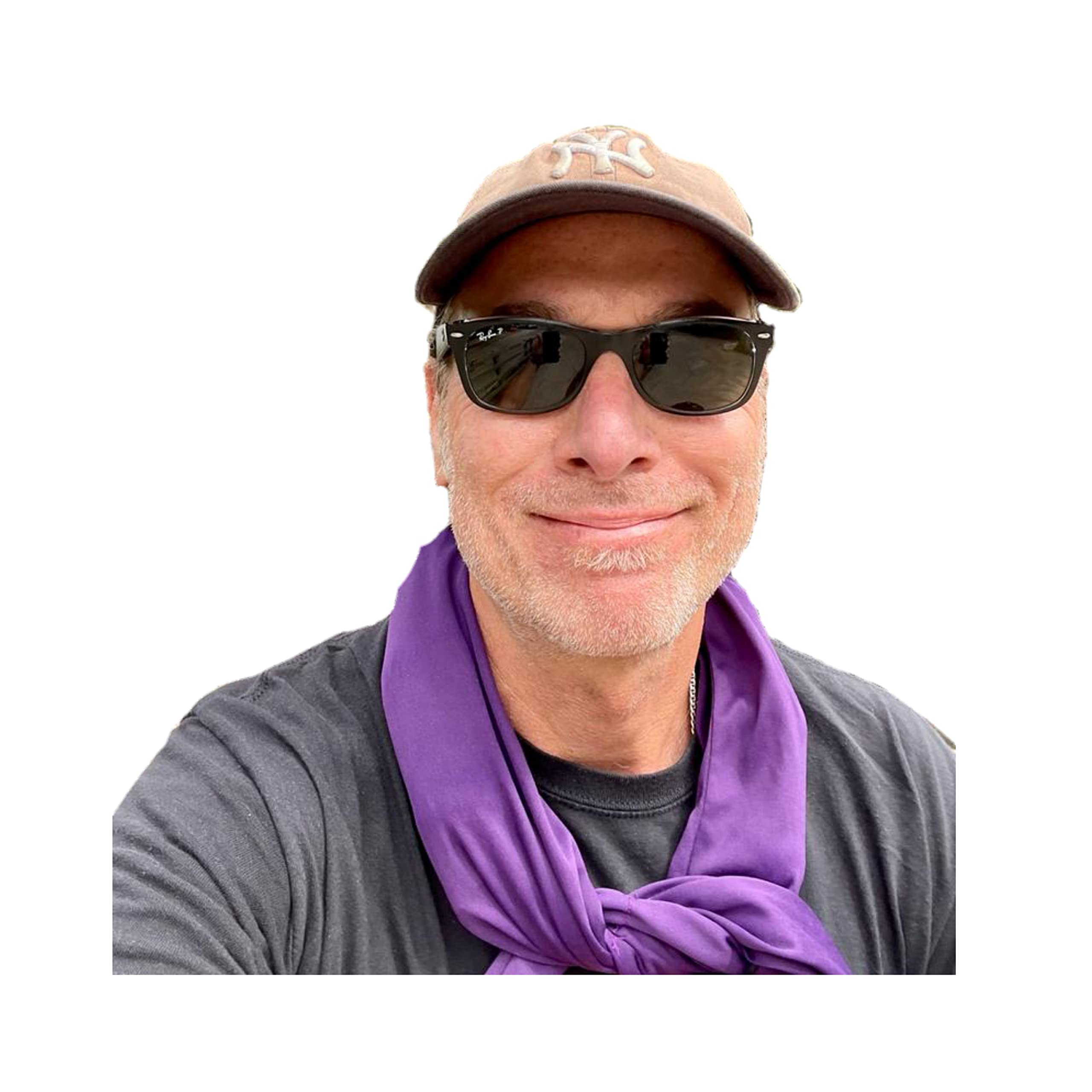 Nano-Ice Cooling Necklace & Scarf Set - Purple | Stay Cool in Style | Reusable Freezer Cooling Relief for Outdoor Sports, Travel & Hot Weather