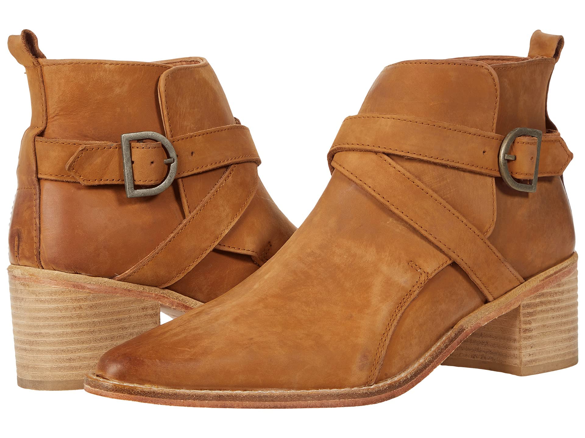 Free People Women's Back Loop Ankle Boots - Stylish Leather Chelsea Booties for Fall & Winter | Perfect for Casual Outfits, Date Nights & Office Wear