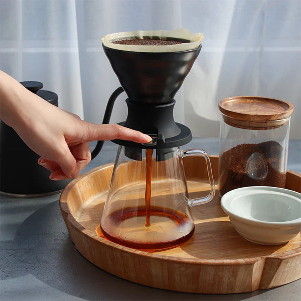 Hario V60 Ceramic Immersion Dripper Switch - Japanese Pour Over Coffee Maker for Home Brewing & Specialty Coffee Lovers