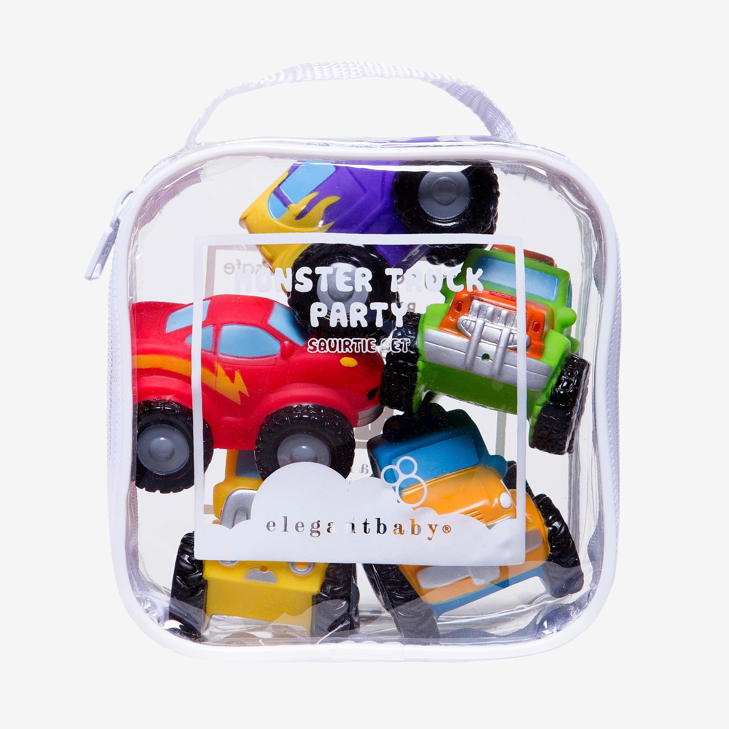 Monster Truck Bath Toys for Kids - Fun Squirtie Baby Bath Time Toys for Toddlers & Infants - Perfect for Bathtub Play, Pool Parties & Sensory Water Play