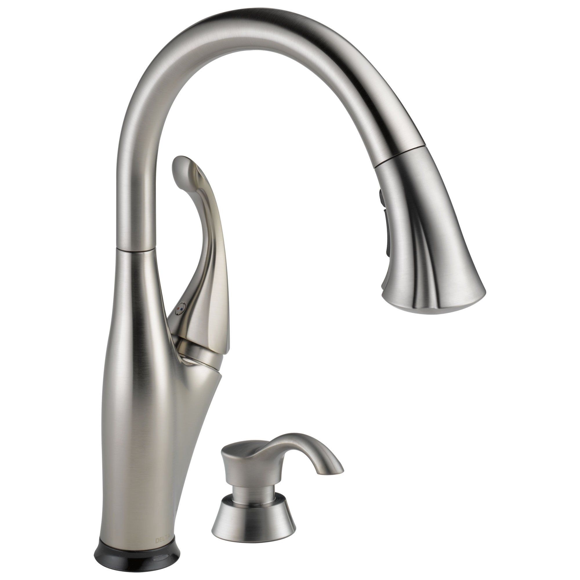 Delta Addison Collection Stainless Steel Touchless Kitchen Faucet with Touch2O Technology & Soap Dispenser - One Handle Pull-Down Sprayer for Modern Home Kitchen Sink (Model 651339) | Perfect for Cooking, Dishwashing and Food Prep