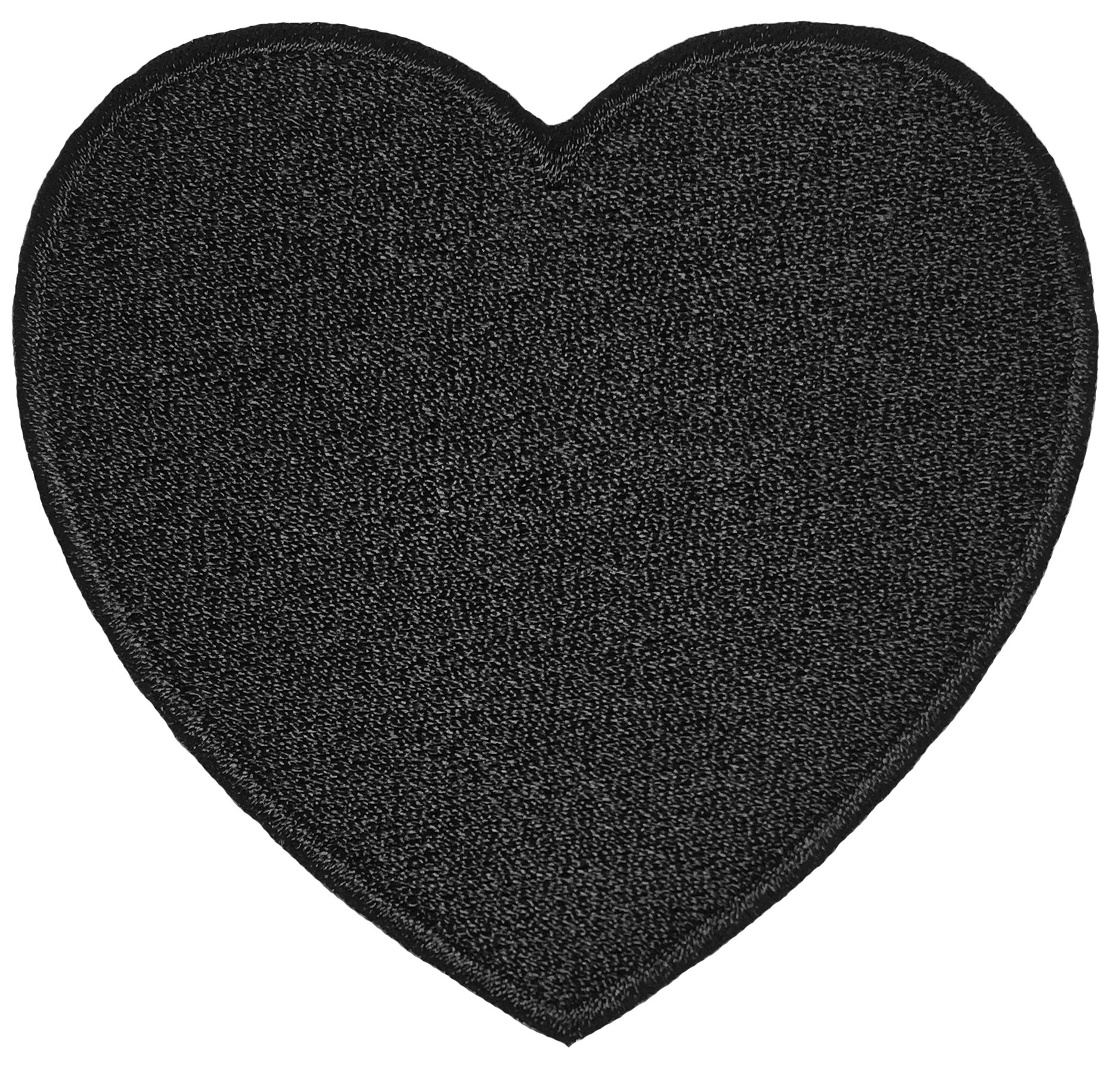 Heart Black Love Sign Embroidered Iron-On Sew-On Applique Patch - Perfect for DIY Crafts, Jackets, Bags & Denim Customization