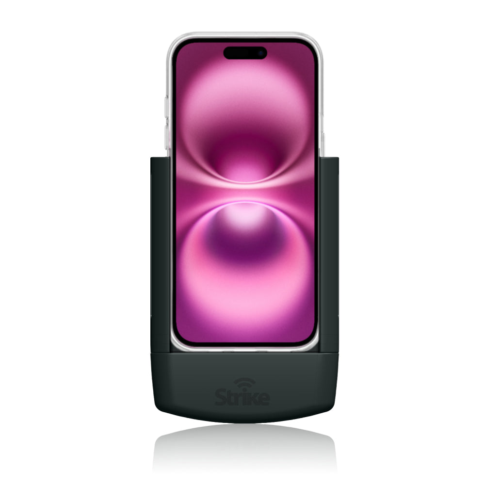iPhone 16 Plus Car Mount Holder with Shockproof Case - Secure Phone Cradle for Driving, Commuting & Road Trips