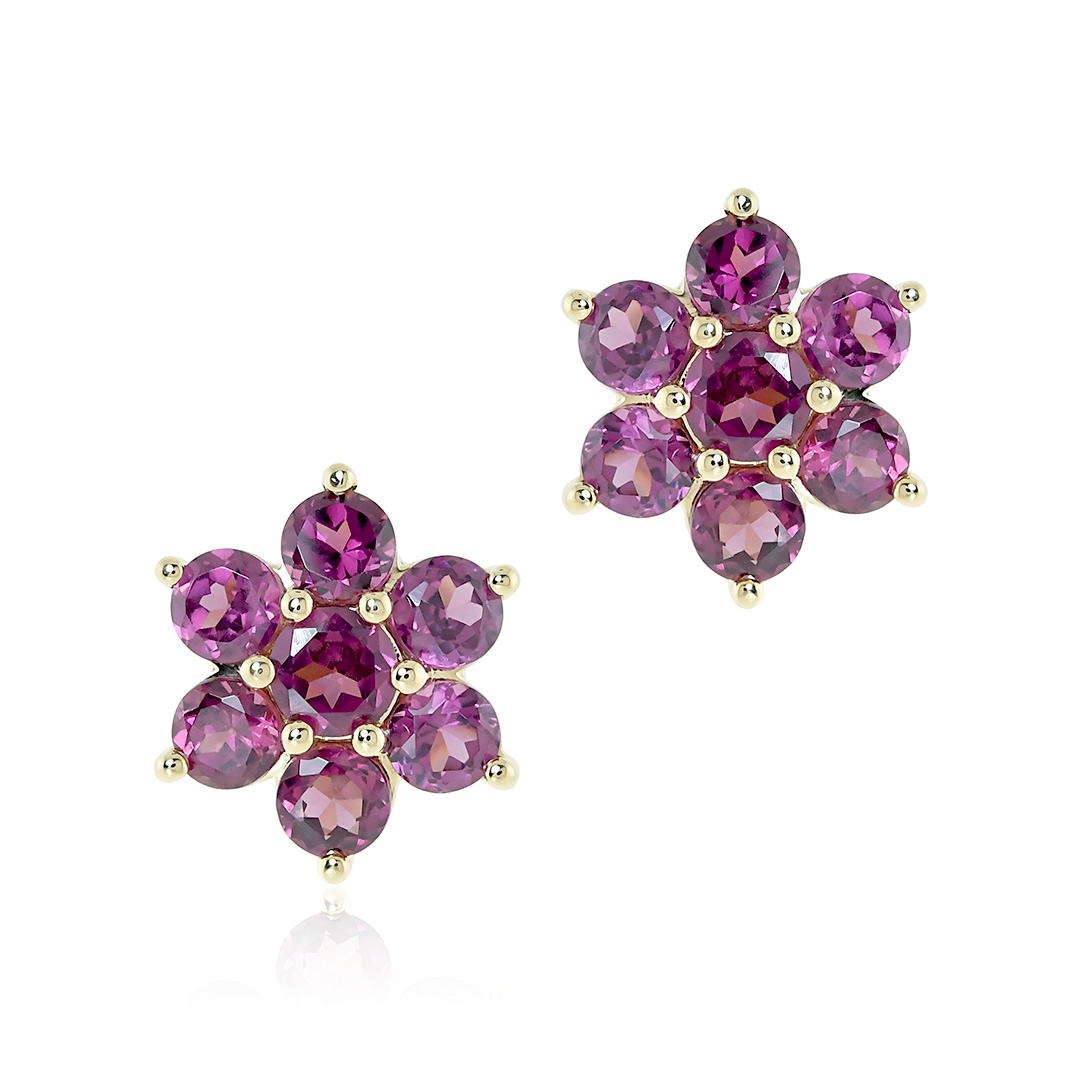 Garnet Aurora Earrings for Women - Dainty Gemstone Jewelry Gift for Birthday, Anniversary & Valentine's Day | Perfect for Parties, Weddings & Evening Events
