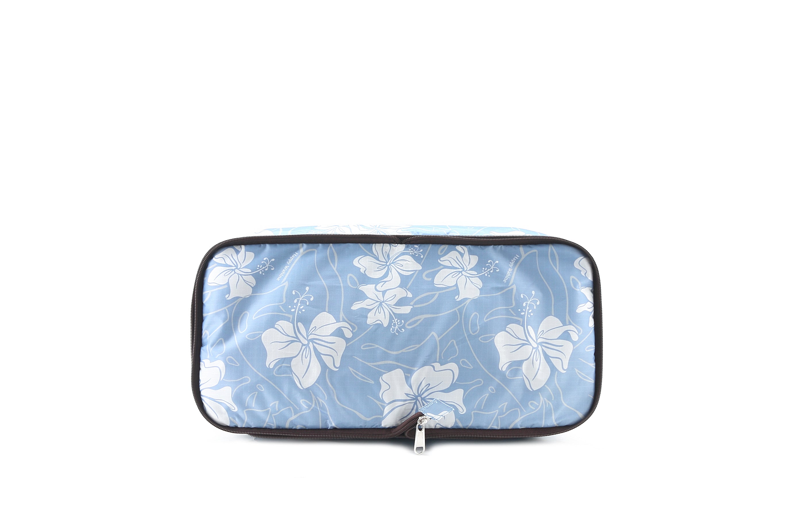 Foldable Duffle Bag for Travel & Gym - Water-Resistant Sophie Hibiscus Blue Carry-On Luggage | Perfect for Weekend Trips, Sports Gear & Workout Essentials