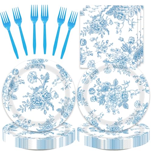 blue and white