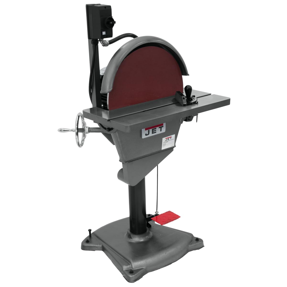 JET 20-Inch Disc Grinder, 3 HP, 220/440V 3 Phase Industrial Bench Grinder (Model J-4421-2) - Perfect for Metalworking, Woodworking & Heavy-Duty Grinding Tasks