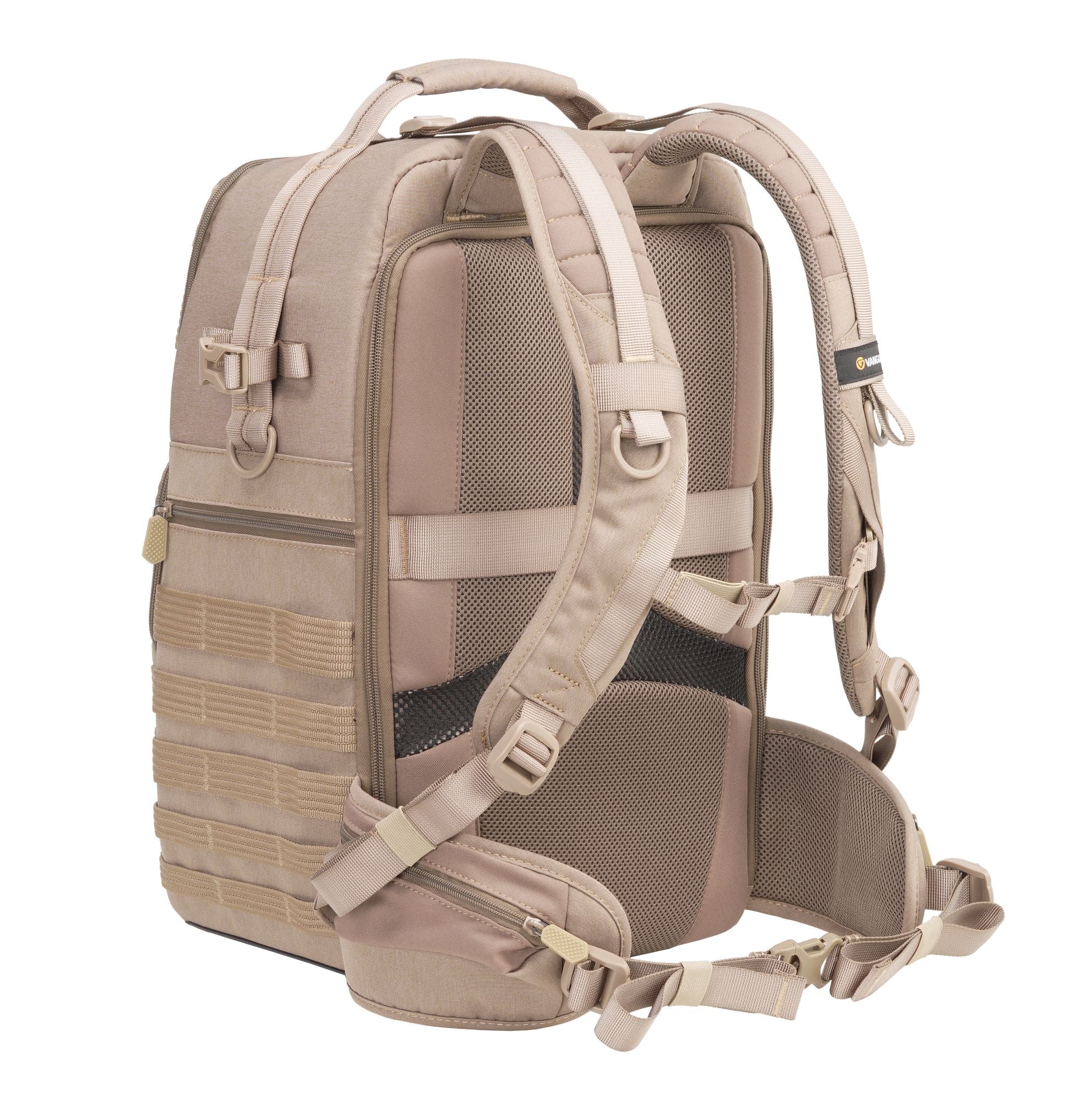 VEO RANGE T 48 BG Backpack - Lightweight Travel Hiking Daypack for Men & Women, Water-Resistant Beige Outdoor Backpack - Perfect for Camping, Hiking, School & Daily Commute